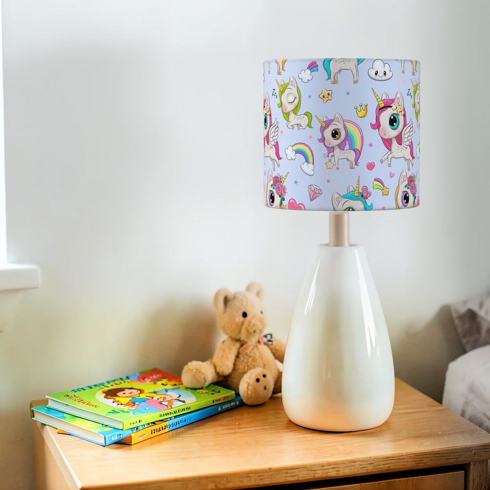 Adorable Unicorn and Rainbow lampshade