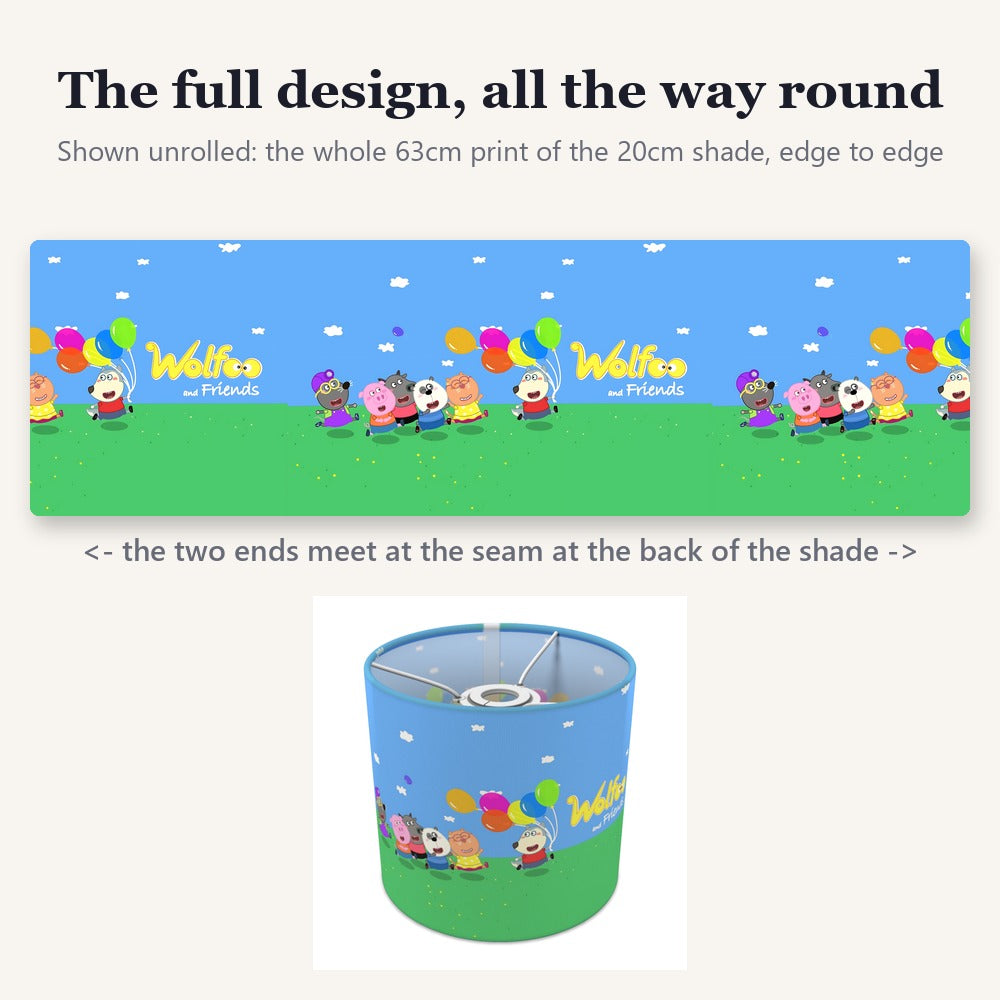 Cartoon Animal Friends lampshade