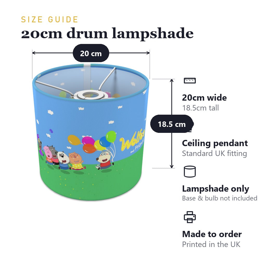 Cartoon Animal Friends lampshade
