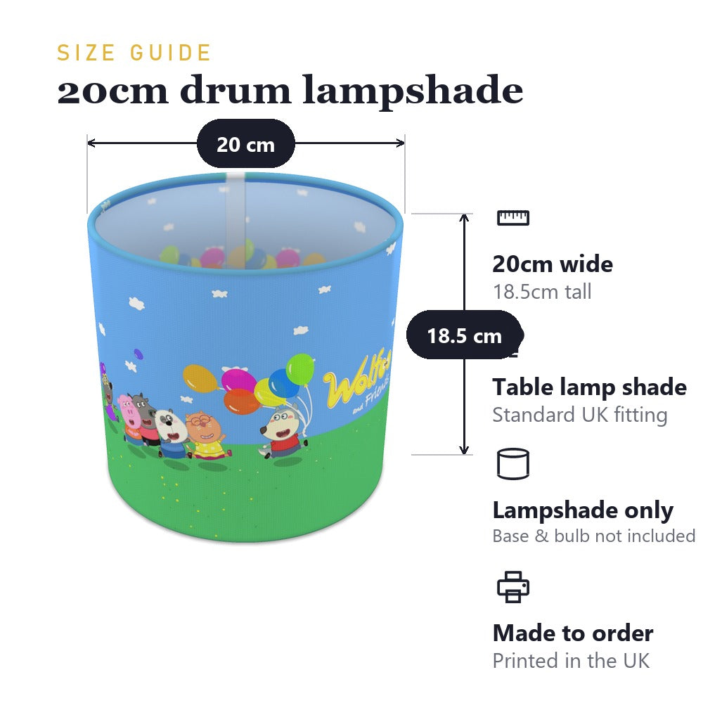 Cartoon Animal Friends lampshade