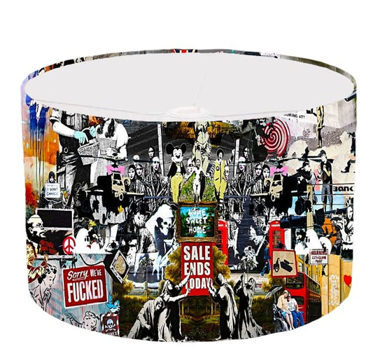Banksy lampshade Bedroom Light Shade 20CM X 18.5CM