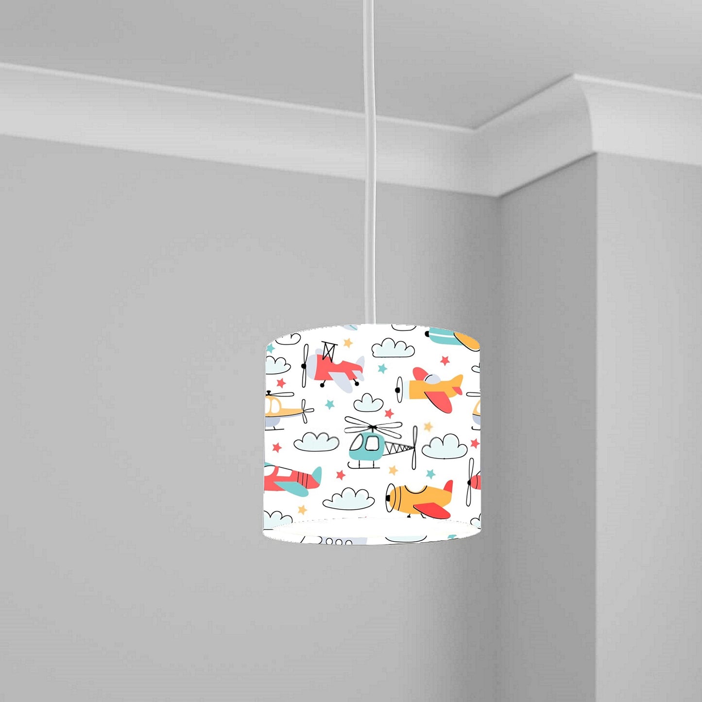 Cute Funny Dogs Baby Boys Nursery lampshade lightshade Printed Light Shade 20CMX18.5CM