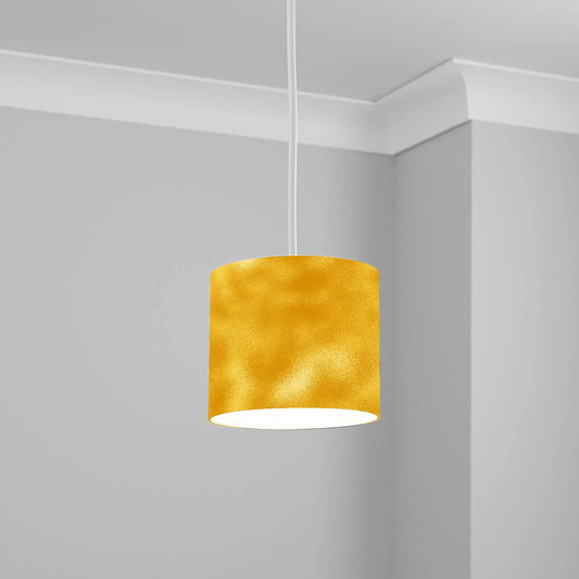 Vibrant Yellow-Orange Pattern Ceiling Lampshade Lightshade for Room - 20cm x 18.5cm