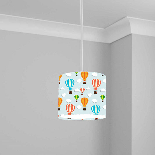 Colorful Hot Air Balloon Ceiling Lampshade Lightshade for Nursery - 20cm x 18.5cm