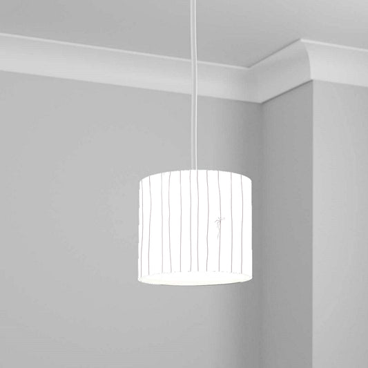 Subtle Vertical Stripe Pattern Ceiling Lampshade Lightshade for Room - 20cm x 18.5cm