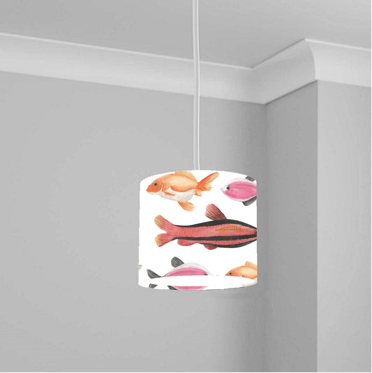 Colorful Fish Pattern Ceiling Lampshade Lightshade for Room - 20cm x 18.5cm