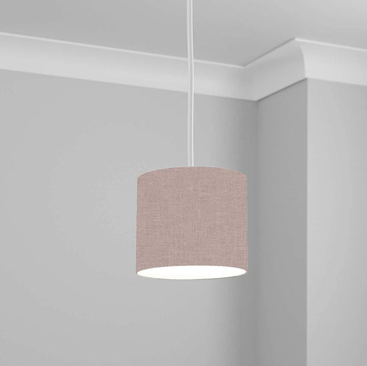 Textured Brown Fabric Pattern Ceiling Lampshade Lightshade for Room - 20cm x 18.5cm