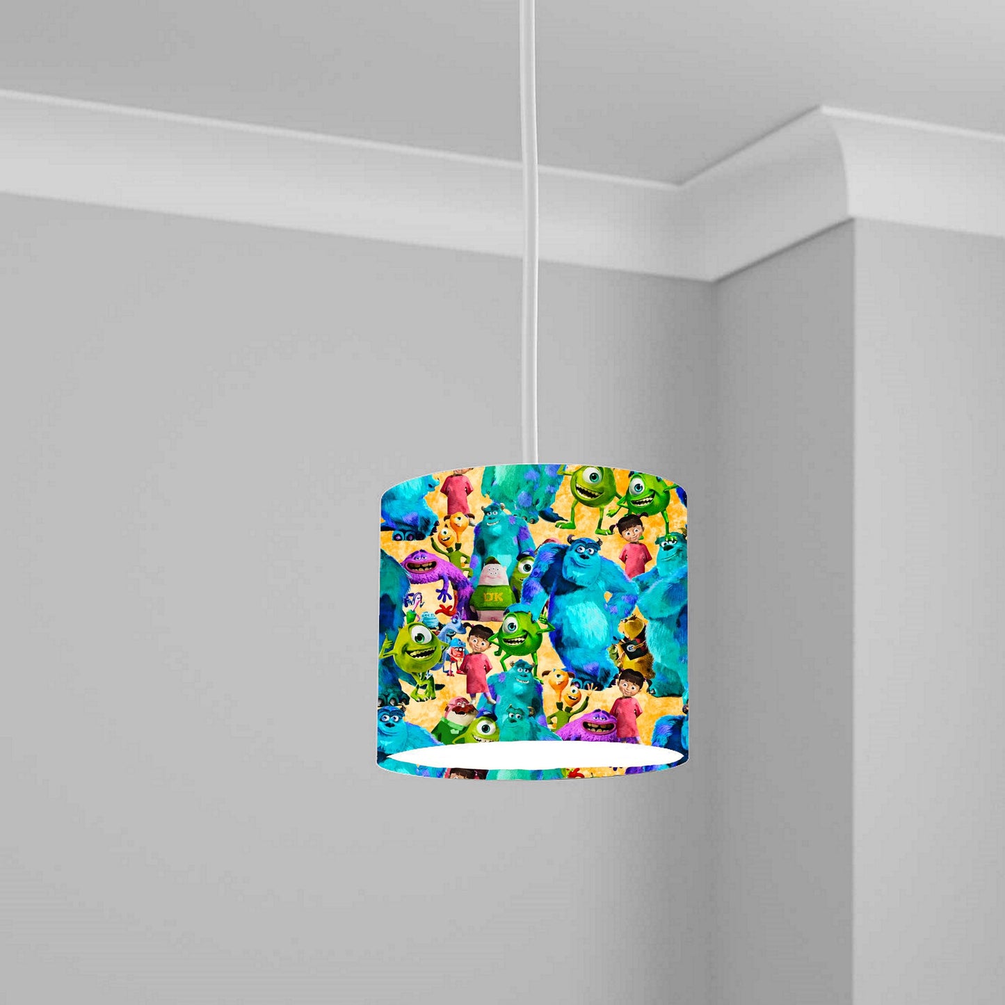 Colorful Monsters Pattern Ceiling Lampshade Lightshade for Kids Room - 20cm x 18.5cm