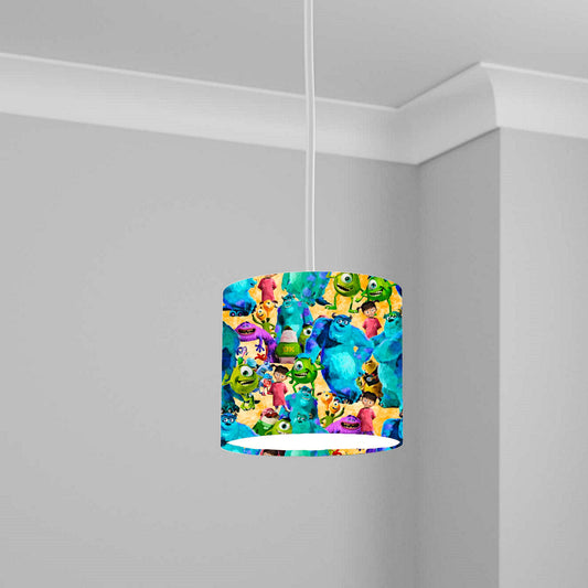 Colorful Monsters Pattern Ceiling Lampshade Lightshade for Kids Room - 20cm x 18.5cm