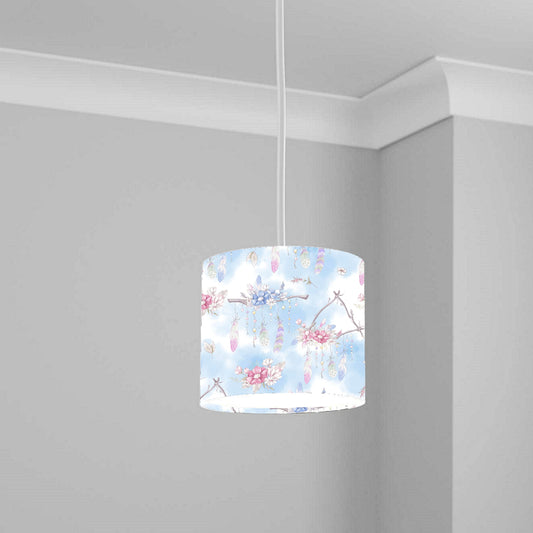Pastel Floral Branch Ceiling Lampshade Lightshade for Room - 20cm x 18.5cm