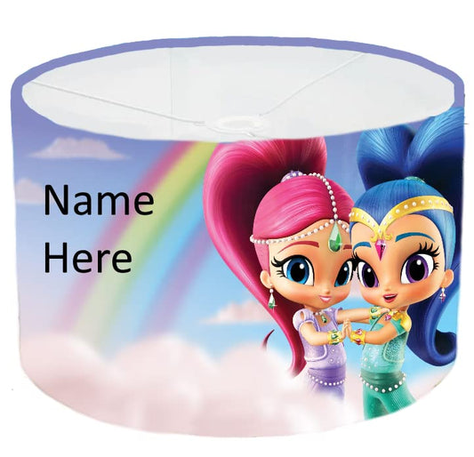 Personalized Cartoon Rainbow Theme Ceiling Lampshade Lightshade for Nursery - 20cm x 18.5cm