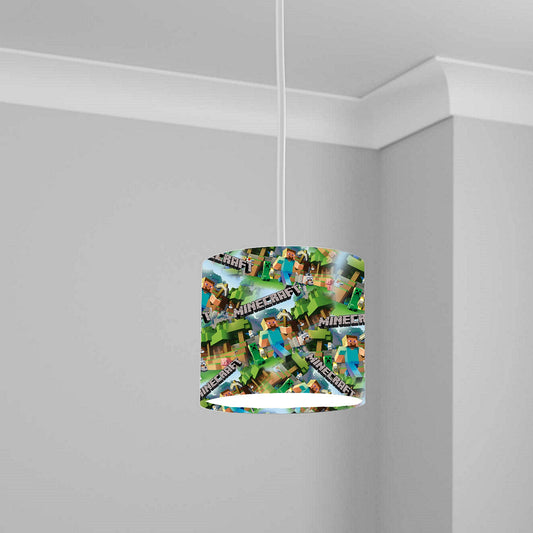 Pixels Mining Game lampshade Pattern Light Shade Lightshade 20CM X 18.5CM