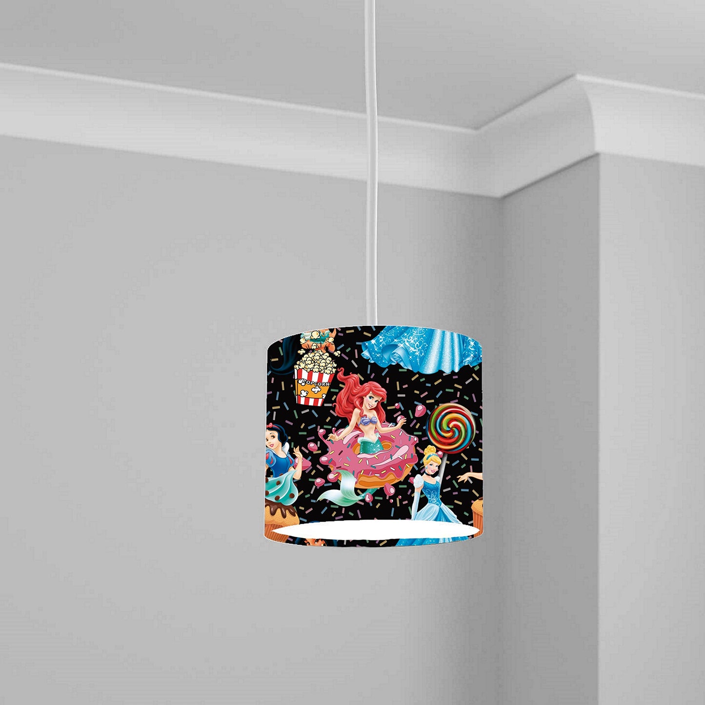 Colorful Princess and Candy Theme Ceiling Lampshade Lightshade for Nursery - 20cm x 18.5cm
