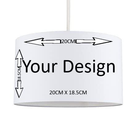 Personalized Superhero Cartoon Ceiling Lampshade Lightshade for Nursery - 20cm x 18.5cm