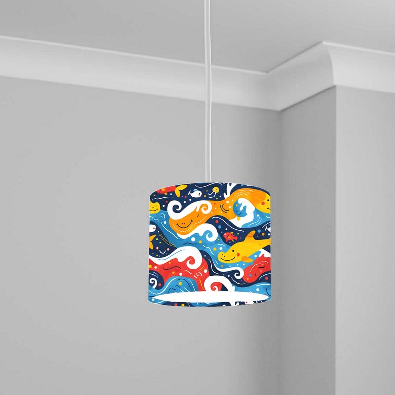 Aquatic Lampshade Kids Bedroom LightShade ver87 20CM X 18.5CM
