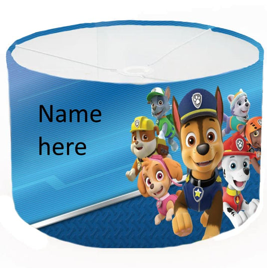 Cartoon Pups Blue Personalized Ceiling Lampshade Lightshade for Nursery - 20cm x 18.5cm