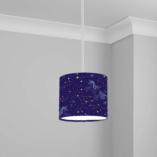 Enchanted Unicorn Constellation Ceiling Lampshade Lightshade for Nursery - 20cm x 18.5cm