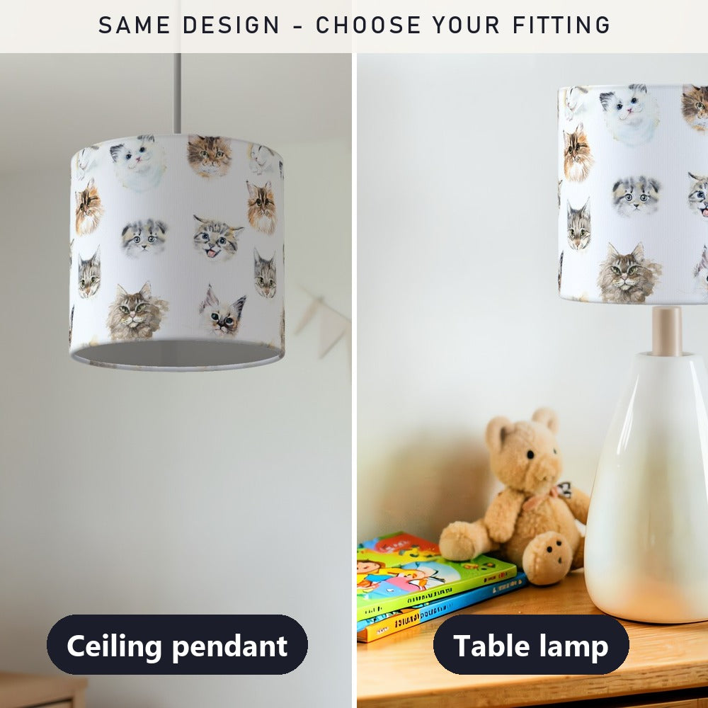 Cute Kitten Faces lampshade