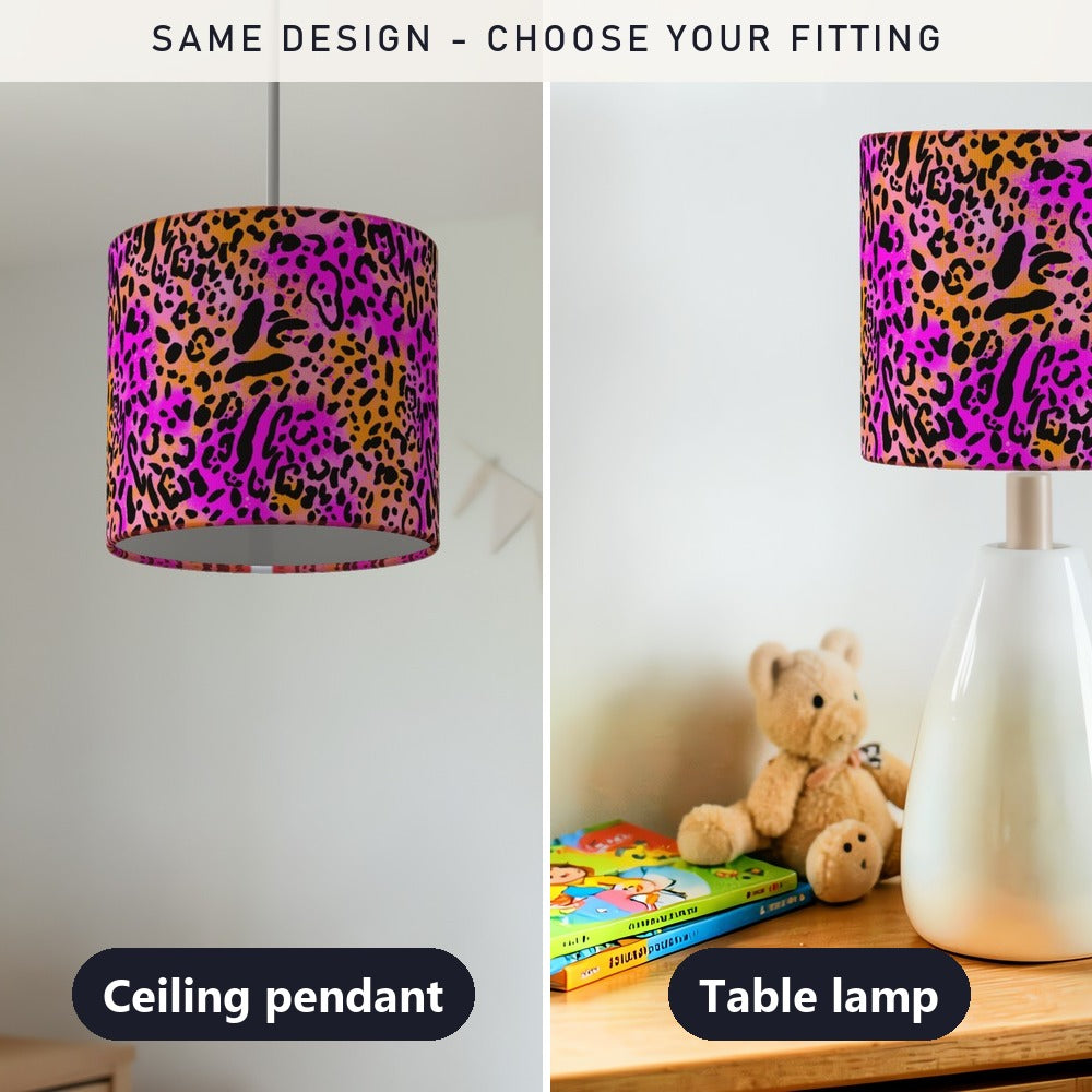 Pink Leopard Animal lampshade