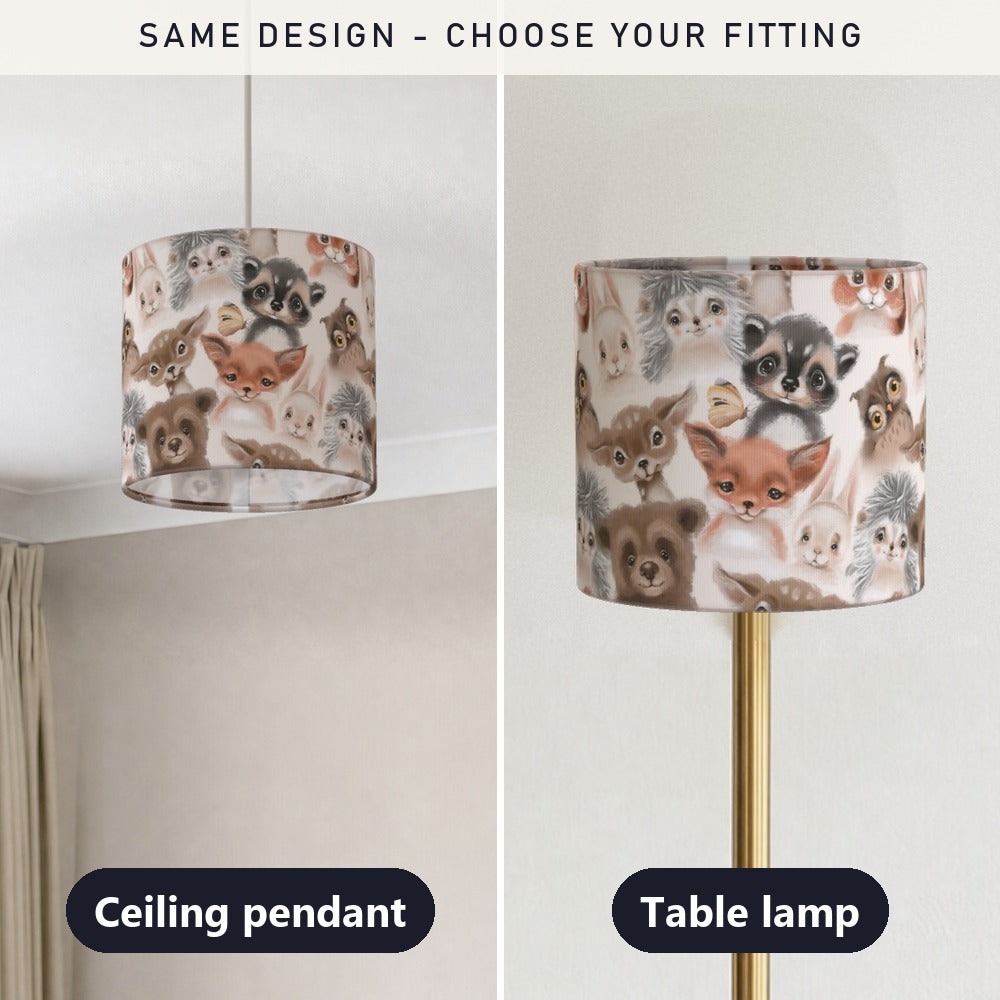 Woodland Animals lampshade