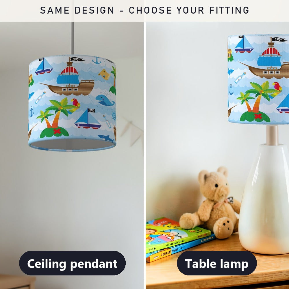 Pirate Adventure lampshade