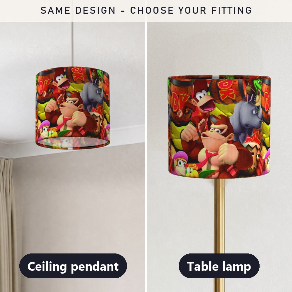 Donkey Kong Characters Bright Design lampshade