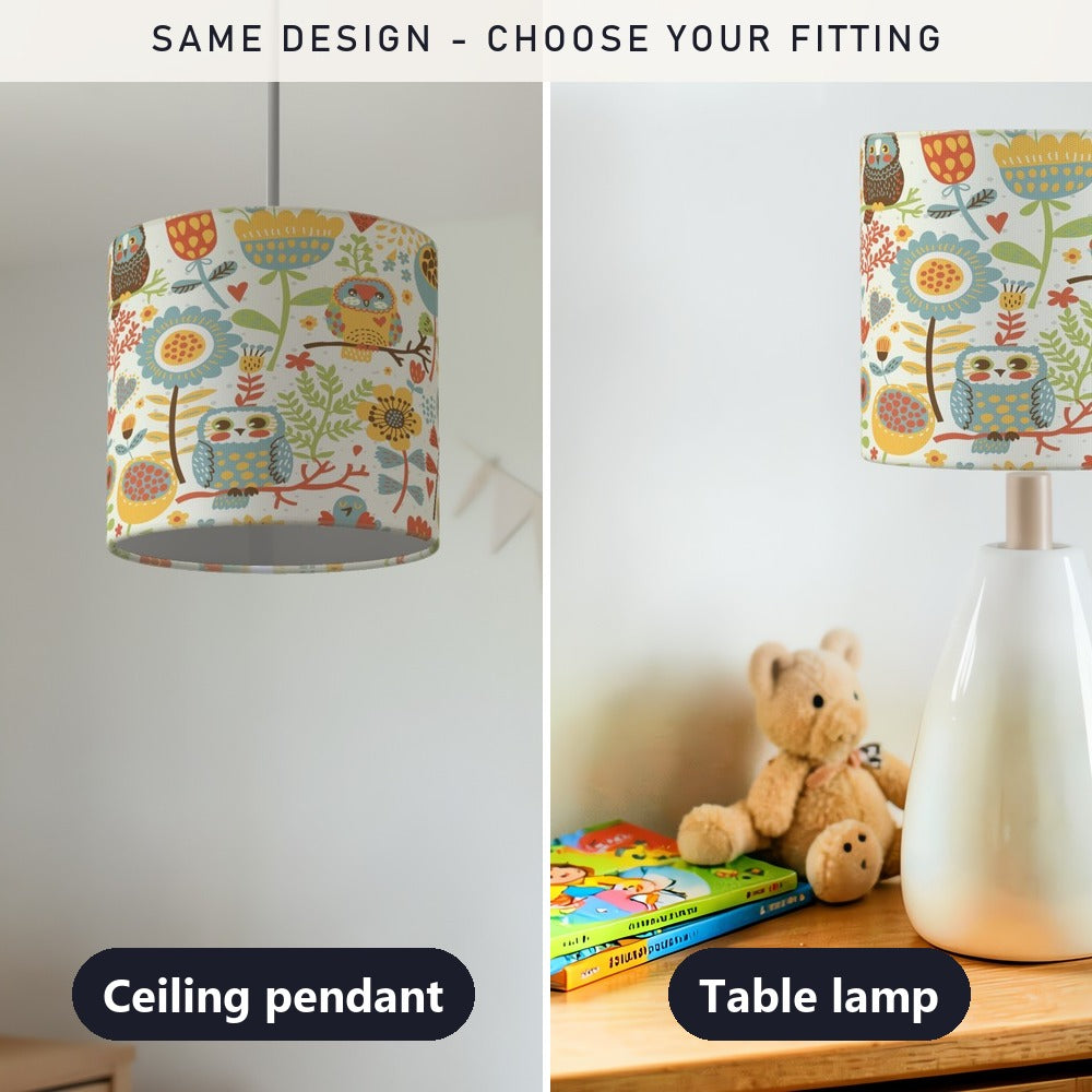 Owl lampshade