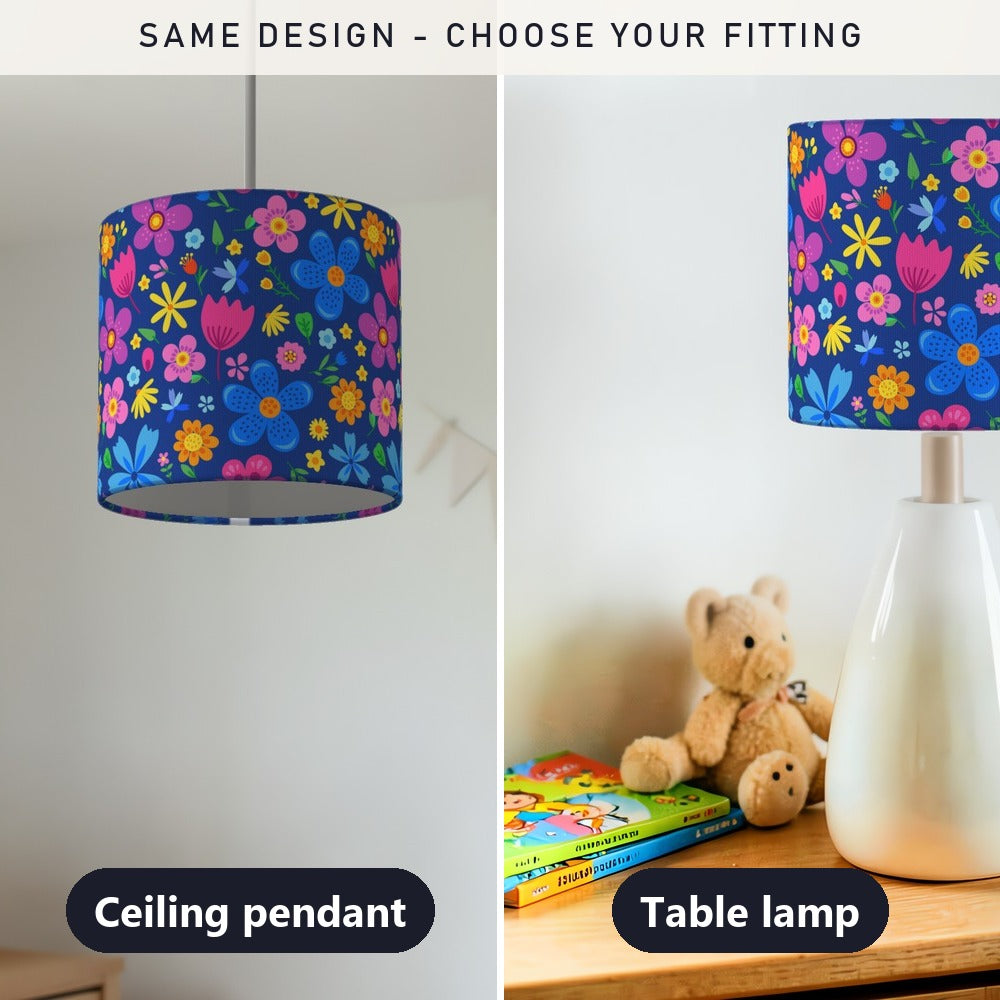 Colorful Floral Pattern lampshade