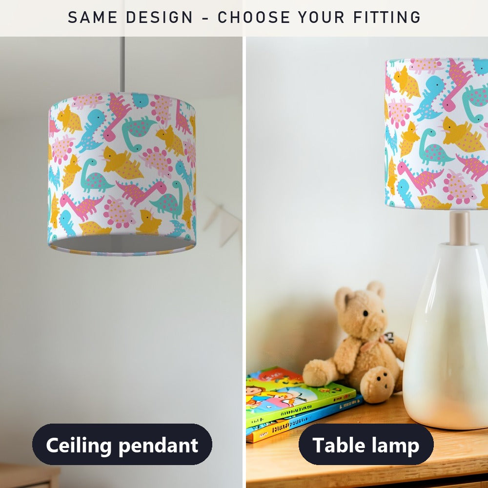 Colorful Dinosaur lampshade