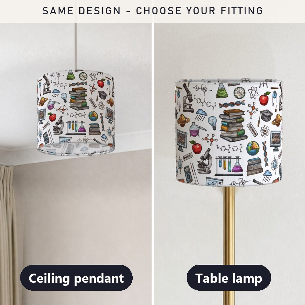 Educational Science Theme lampshade