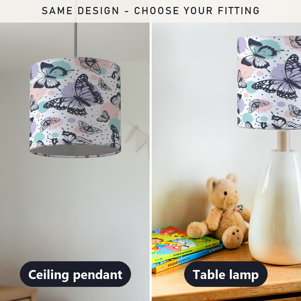 Colorful Butterfly Pattern lampshade
