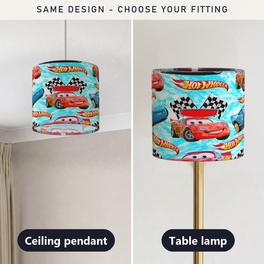 Hot Wheels Racing Cars lampshade