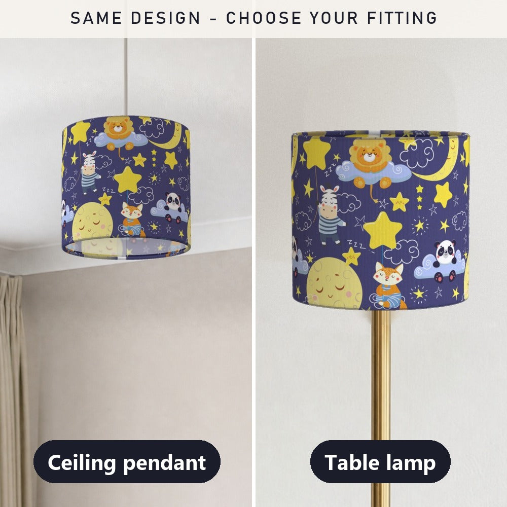 Starry Night Safari Animal lampshade