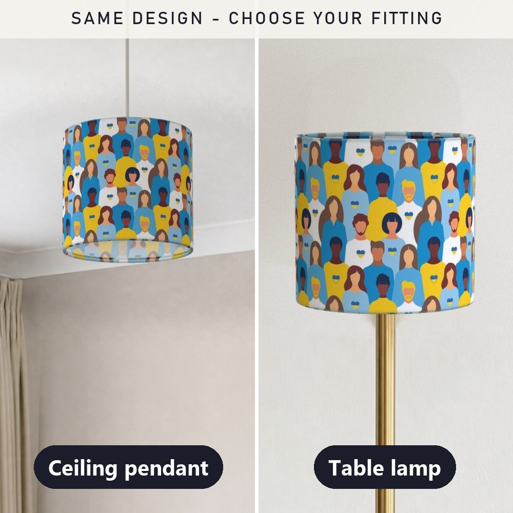 Diverse Unity Pattern lampshade