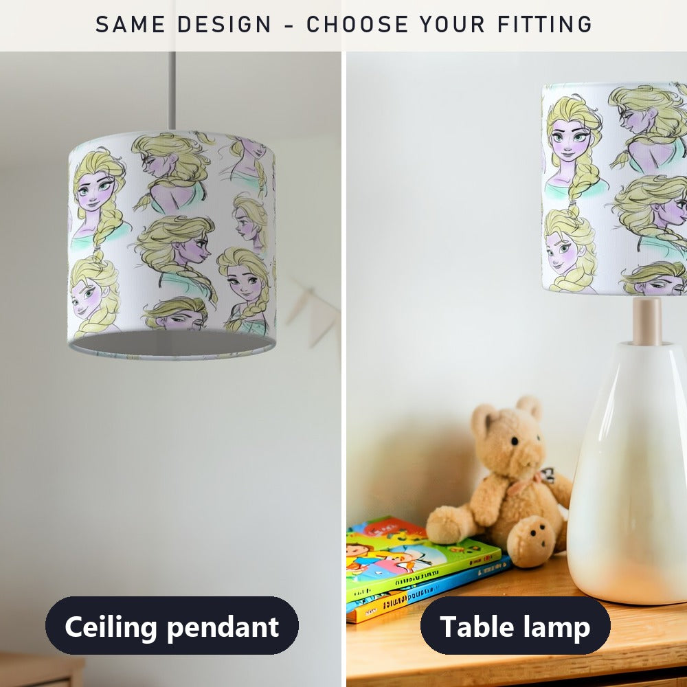 Frozen Princess Character lampshade