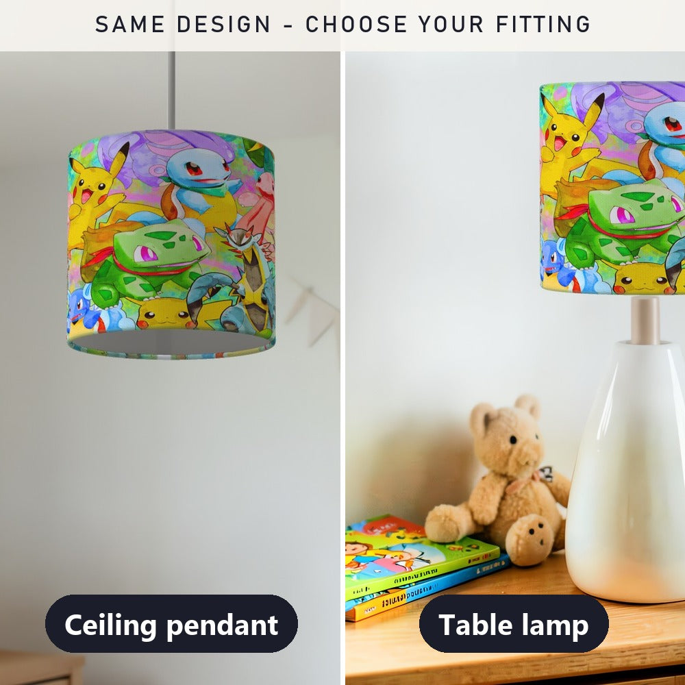 Colorful Cartoon Characters lampshade