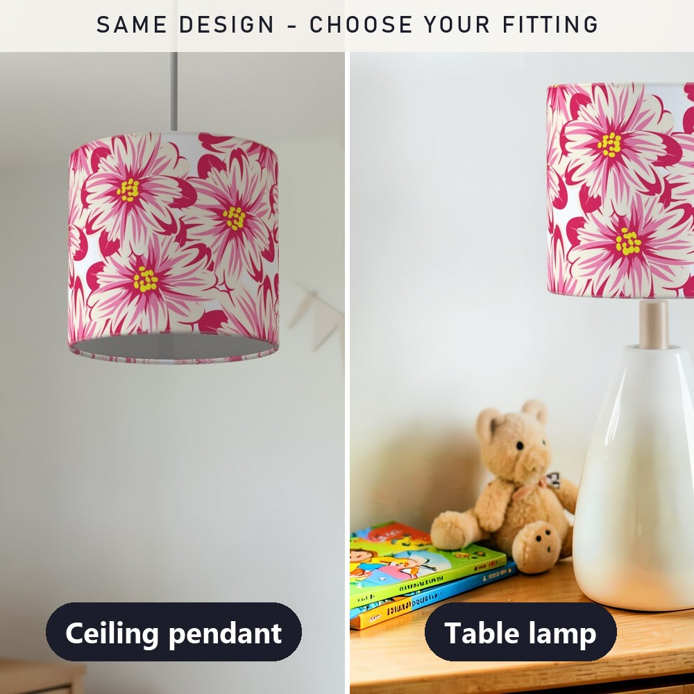 Pink Floral Pattern lampshade
