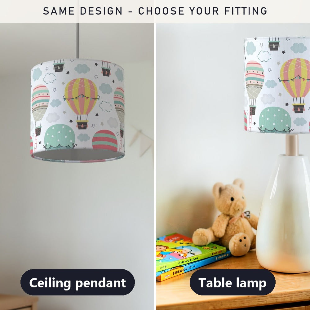 Colorful Hot Air Balloon lampshade