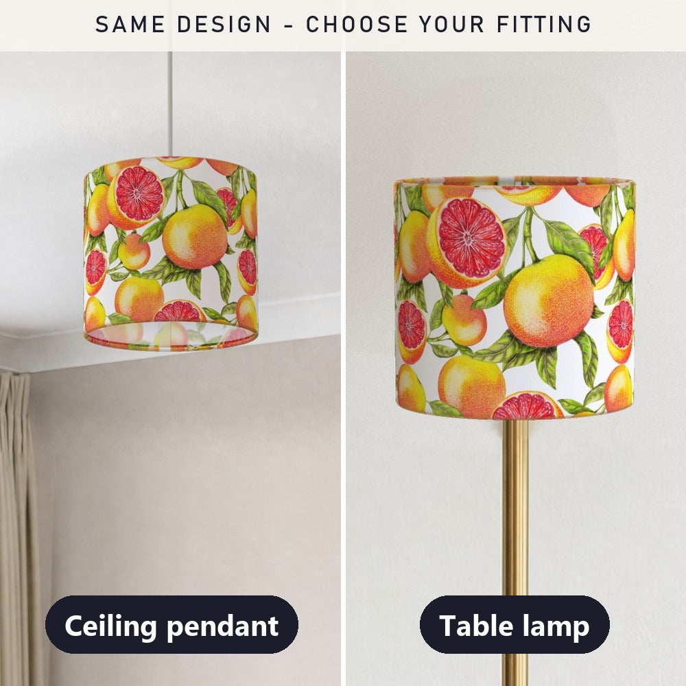 Vibrant Citrus Fruit lampshade