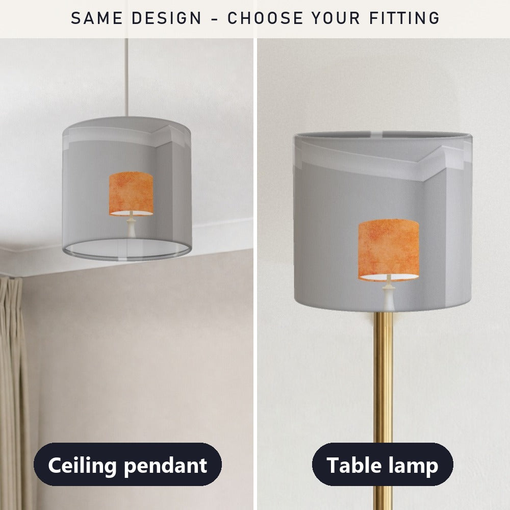 Rustic Orange Textured Pattern lampshade