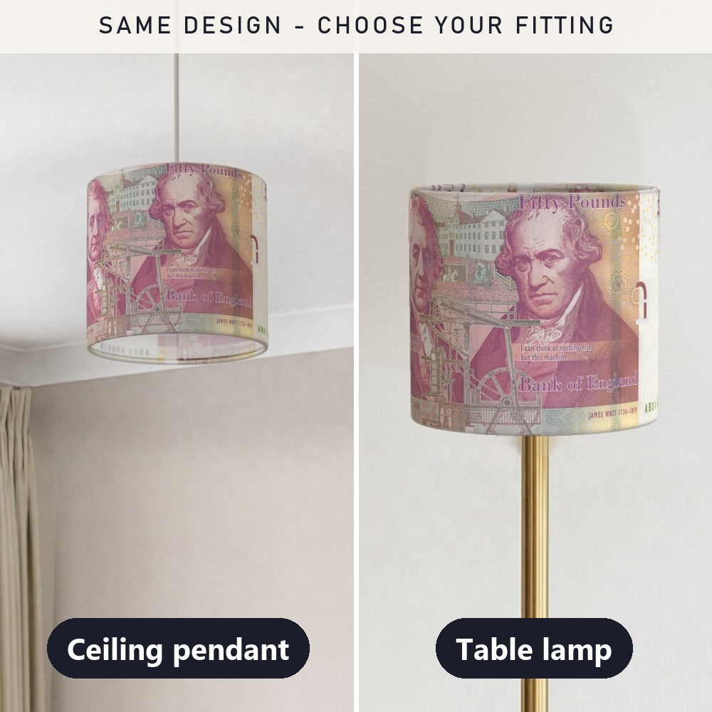 Money lampshade