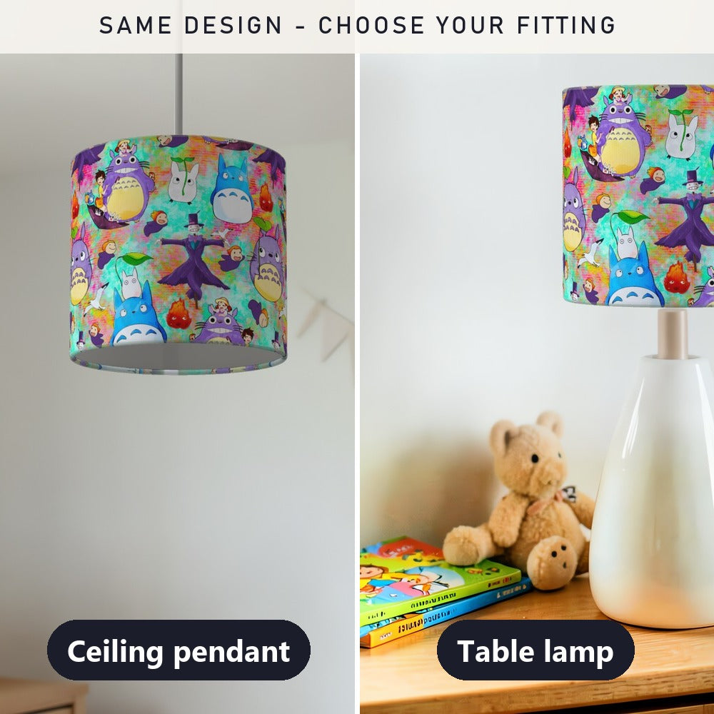 Whimsical Cartoon Fantasy lampshade