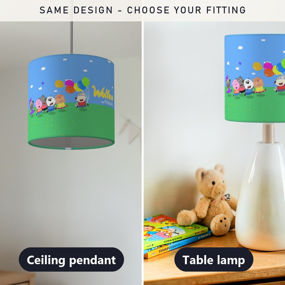 Cartoon Animal Friends lampshade