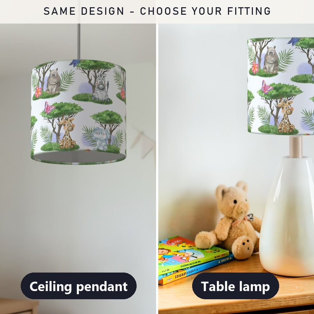 Jungle Safari Animal lampshade