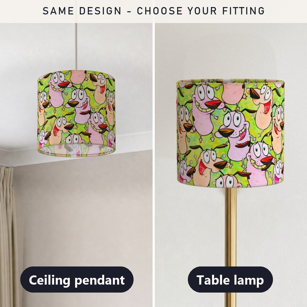 Colorful Cartoon Dog Pattern lampshade