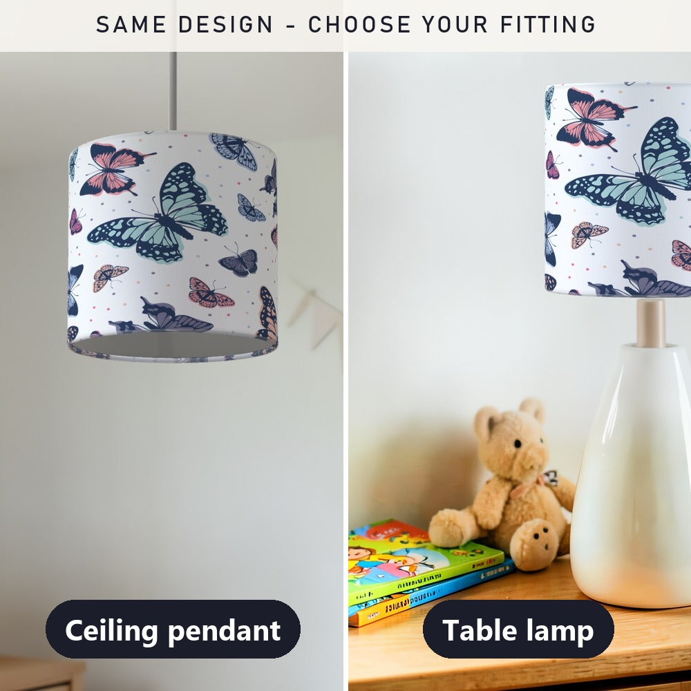 Colorful Butterfly Pattern lampshade