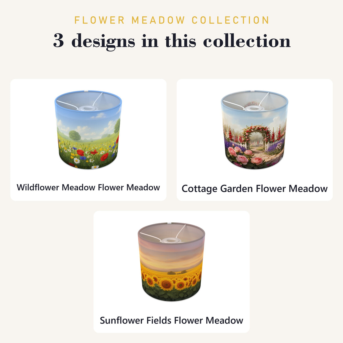 Flower Meadow wraparound lampshade - Wildflower Meadow - photo 9