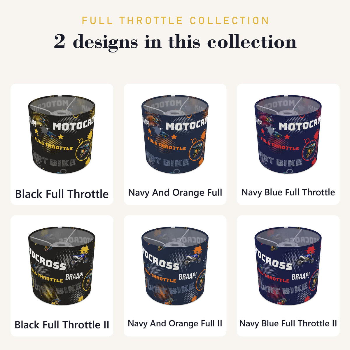 Black Full Throttle lampshade - 20cm x 18.5cm Ceiling - photo 8