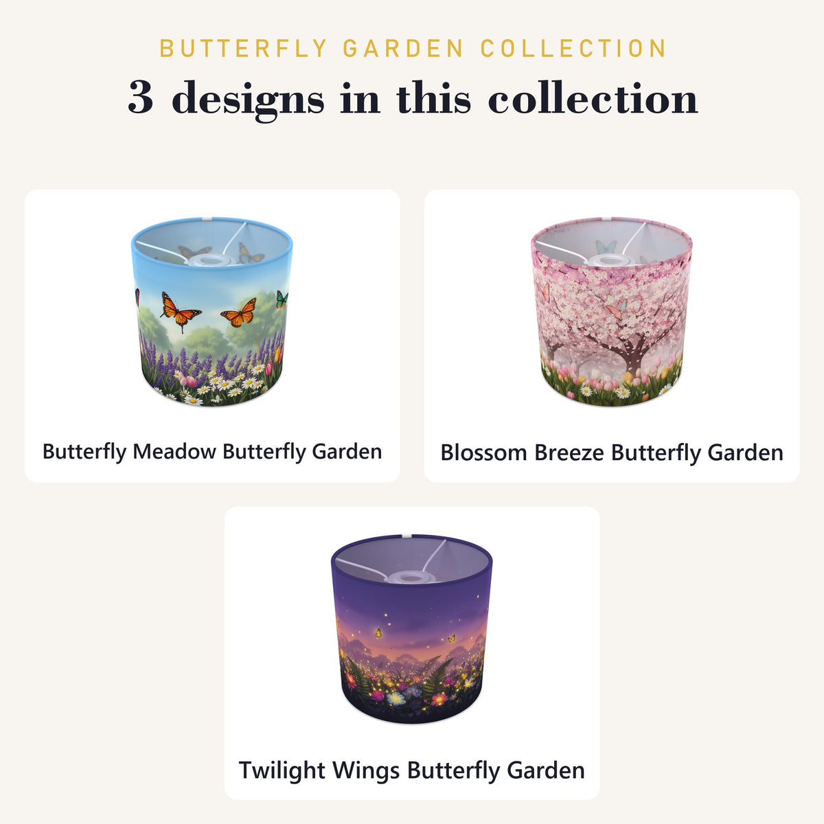 Butterfly Garden wraparound lampshade - Butterfly Meadow - photo 9