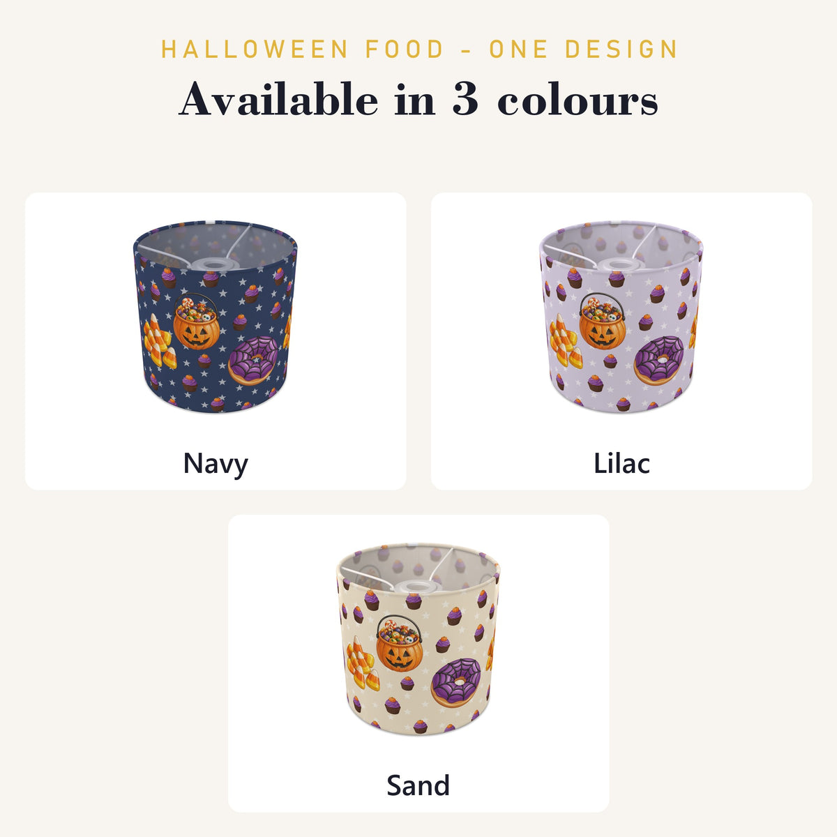Navy Halloween Food lampshade - 20cm x 18.5cm Ceiling - photo 8